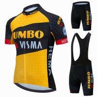 ZZOOI 2022 Racing Bicycle Clothing JUMBO VISMA Summer Cycling Jersey Set Maillot Ropa Ciclismo Bike Clothing Sportswear Cycling Set