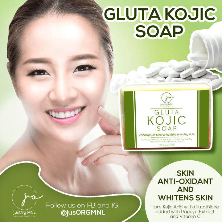Gluta Kojic Skin Whitening Soap Whitening, Brightening