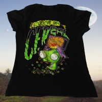 Invader Zim I Love This Cereal MenS T Shirt Summer Fashion Design Round Neck Clothing Short Sleeve Cotton Tops