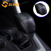 รถหนังเกียร์ HEAD SHIFT KNOB COVER Fit สำหรับ Toyota RAV4 RAV 4 XA50 MK5 2019 2020 2021 เกียร์ SHIFT Collars อุปกรณ์เสริม-glsunjugdd