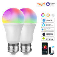 WIFI Smart Led Light Bulbs E27 TUYASmart Life RGB+White+Warm Led Bulb 220v 110V Lamp Yandex Alice Automation Home Alexa