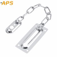 【LZ】℗☍☼  Sliding Door Lock Chrome Door Lock Chain Bolt Safety Chain Hotel Office Security Chain Gate Cabinet Latches Decorative Hardware