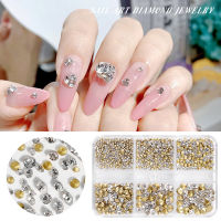 PINPAI 1000PCS SS4-SS20 สีขาวอัญมณีสีชมพูเพชรเล็บตกแต่งเล็บ Rhinestones คริสตัล Strass อุปกรณ์ตกแต่งเล็บ