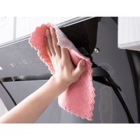 Double-Sided Thick Coral Fleece Household Scouring Pad Non-Stick Oil Lazy Rag Kitchen Dish Towel Absorbent Cleaning