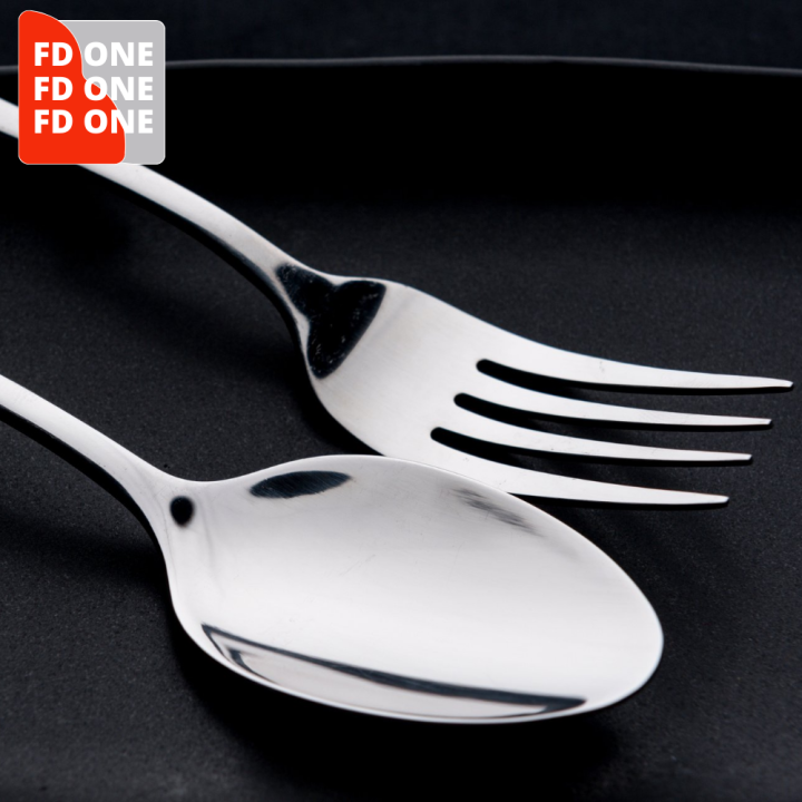 12 Pcs Restaurant Quality Stainless Steel Spoon and Fork [Thick and
