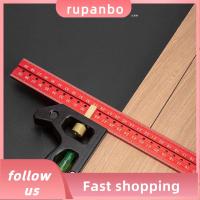 RUPANBO039392692 30/40ซม. ค่ะ ไม้บรรทัดมุมขวาแบบผสม ขยับได้ ปรับได้ปรับได้ เกจวัดระดับ มัลติฟังก์ชั่ เครื่องมือวัดขนาด ไม้บรรทัดทรงสี่เหลี่ยม งานไม้