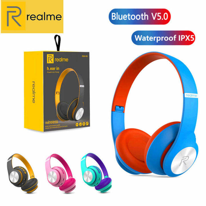 Realme Headphone RMA66 Wireless Bluetooth Headphones Extra Bass Headset