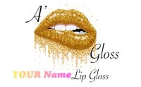 100PCS Personalized Lip Gloss Tube Sticker Lip Cream Paste Custom Eyelash Case Transparent Eyebrow Pencil Label Name