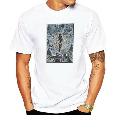 Ghost In The Shell T-Shirt Men Anime Cool Cotton Tee Shirt Crewneck Short Sleeve T Shirts Plus Size Tops