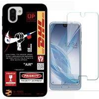 Sharp Aquos R2 R3 Case Fashion Pattern Phone Case With Tempered Glass Film