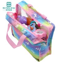 For 15-18 Inch American Doll Toys Newborn Doll Fashion Backpack Safety Seat Blanket Sleeping Bag Gift for Girls