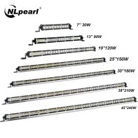 Nlpearl Ultra Slim 7-50inch Led Work Light 12V 24V Light Bar/Work Light Combo LED Bar Offroad For Trucks 4X4 UAZ Off Road ATV