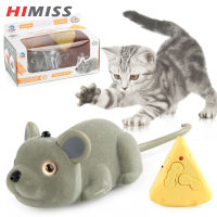 HIMISS RC ของเล่นเมาส์ตรวจจับหนูของเล่นแมวอัจฉริยะสมจริงของเล่นสำหรับแกล้งของขวัญสำหรับเด็กสัตว์เลี้ยง