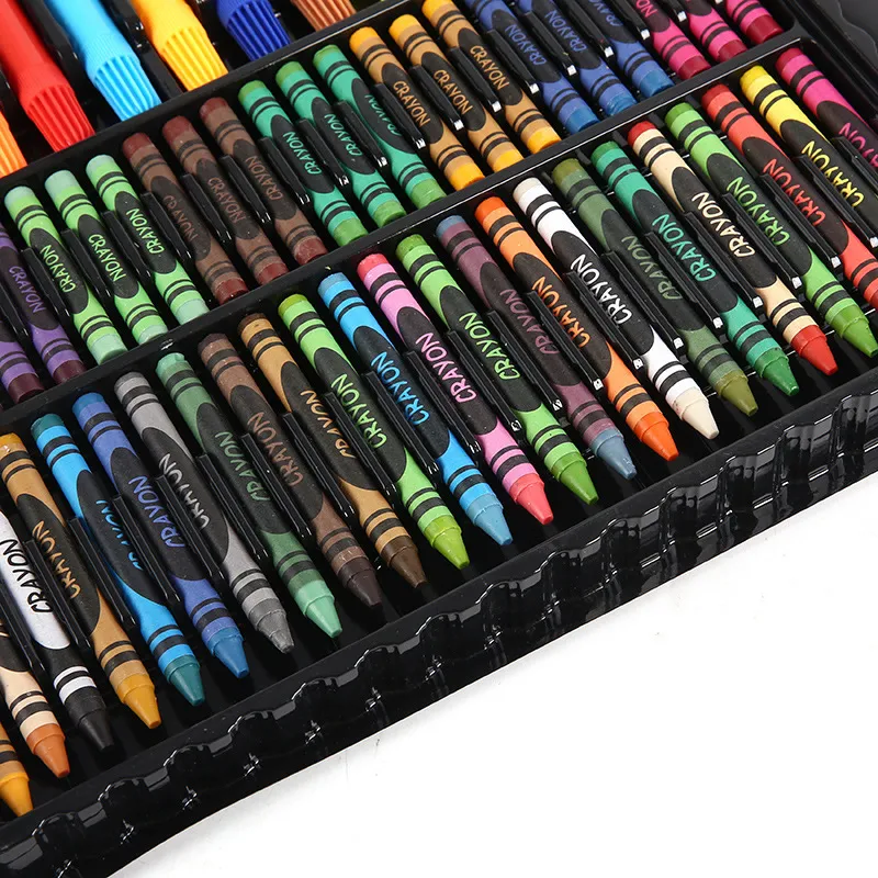 168PCS/Set Art Set Oil Pastel Crayon Colored Pencils Marker Pens