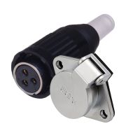 WEIPU WP20 2 3 4 5 7 9 12Pin Aviation plug Power Waterproof Electrical Connector M20 Flange seat Female Plug Male Socket