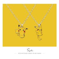 [Hot K] เครื่องประดับอนิเมะสร้อยคอโปเกมอนเครื่องประดับการ์ตูน Pikachu จี้สร้อยคอของเล่นน่ารัก Venusaur โซ่ Kado Ulang Tahun