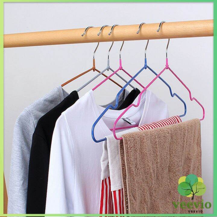 veevio-ไม้แขวนเสื้อ-ไม้แขวนหุ้มซีลีโคนกันลื่น-ราคา-1-ชิ้น-non-slip-hanger-for-1pcs-สปอตสินค้า