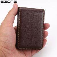 EZONE เคสบัตรเครดิตธุรกิจกระเป๋าเก็บบัตรแนวตั้งส่วนเครื่องจัดระเบียบของขวัญกันขโมยแม่เหล็ก RFID สำหรับเก็บของบนเดสก์ท็อป2023