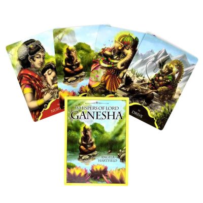 ✨Tarot นำเข้าของแท้✨ ชุดไพ่Tarot Whispers of Lord Ganesha : Oracle Cards English Book