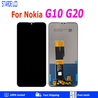 6.52 "LCD Asal สำหรับ Nokia G10 TA-1336 TA-1343 TA-1365 TA-1372ชิ้นส่วนจอสัมผัสแอลซีดีของเครื่องแปลงดิจิทัลแทนที่ด้วย