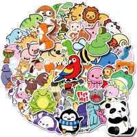 50 Pcs Cartoon Cute Animal Stickers Kindergarten Classroom Environment Layout Class Supplies Animal Stickers