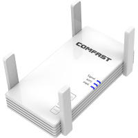 [COD]COMFAST CF-AC2100 Reidor Wifi 2100Mbps Dual Band Wireless WiFi Repeater 5.8G WiFi เครื่องขยายเสียงสัญญาณ Booster 4เสาอากาศ Router