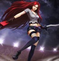 Game League of Legends LOL Ominous Blade Katerina red card exit cos uniform cosplay costume