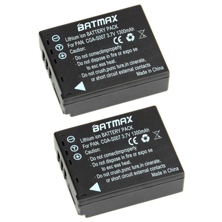 2pcs-3-7v-1300mah-cga-s007-cga-cgr-s007e-s007-s007a-bcd10-charger-สำหรับ-panasonic-dmc-tz1-tz2-tz3-tz4-tz5-tz50-tz15