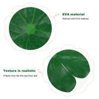 16 Pcs Simulated Lotus Leaf Fish Bowl Decorations Pond Lotus-leaf Ornaments Garden Leaves Eva Fountain Artificial Floating