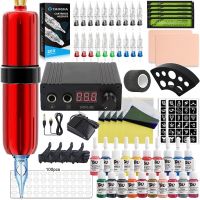 Tattoo Machine Kits Tattoo Power Supply Rotary Pen With Cartridge Needles Professional Tattoo Pen Set Complete Tattoo Kit Supply