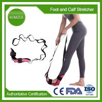 Foot and Calf Stretcher for Plantar Fasciitis  Achilles Tendonitis  Heel Spurs  Drop Foot. Yoga Stretching Strap for Leg  Thigh Adhesives Tape