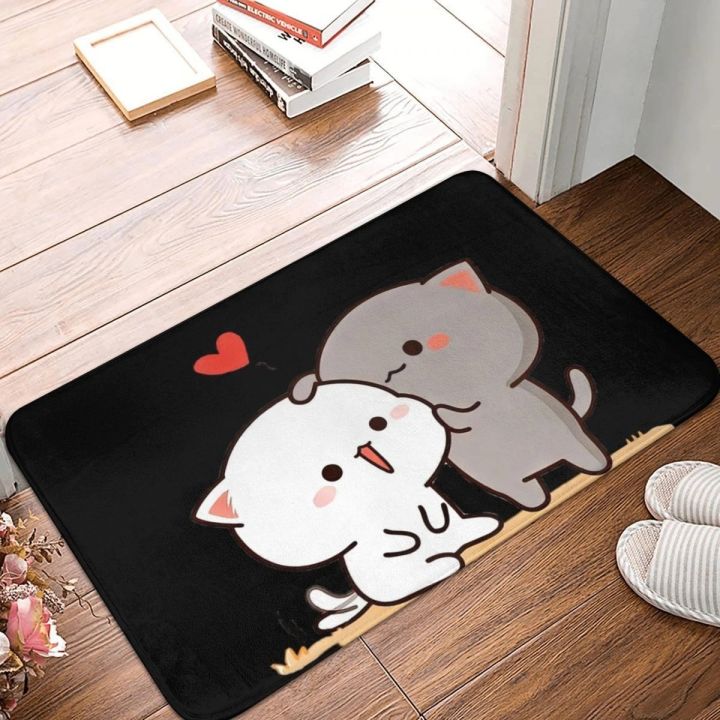 peach-and-goma-home-doormat-decoration-bubu-and-dudu-flannel-soft-living-room-carpet-kitchen-balcony-rugs-bedroom-floor-mat