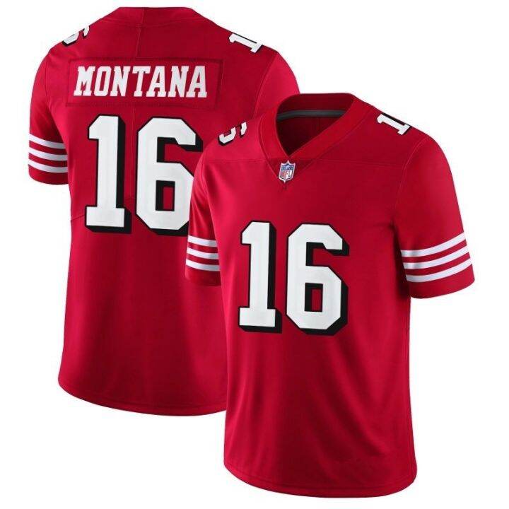 ﺴ NFL football uniform 49ers San Francisco 49ers 16th MONTANA second