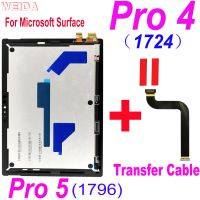 จอ Lcd แบบดั้งเดิมสำหรับ Microsoft Sur Pro Pro 4ชิ้นส่วนจอสัมผัสแอลซีดีของเครื่องแปลงดิจิทัล1724สำหรับ Microsoft Sur Pro 5 1796 LCD