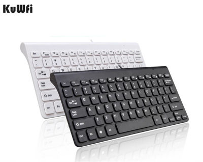 KuWFi New Keyboard Ultra thin Quiet Small Size 78 Keys Mini Multimedia USB Keyboard For Laptop PC