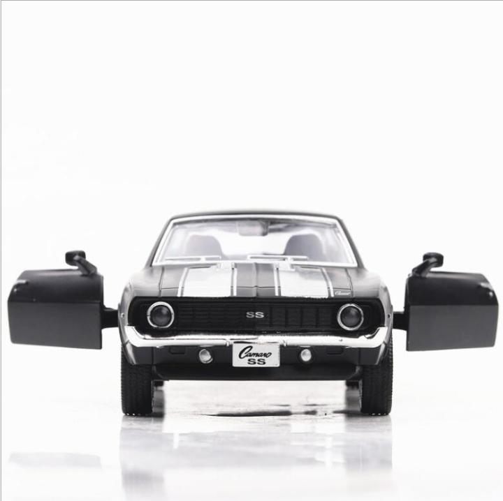 1-36-camaro-1969-d-iecast-ยานพาหนะรถยนต์รุ่นดึงกลับรถเก็บรถของเล่น