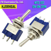 10PCS MTS-102 3-Pin SPDT - 6A 125V3A 250V สวิตช์สลับคุณภาพดี