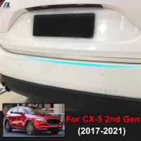 Newprodectscoming For Mazda CX 5 CX5 KF 2017 – 2021 Chrome Rear Tail Trunk Tailgate Boot Back Door Cover Trim Stainless Steel Lid Bezel Molding