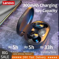 Lenovo หูฟังสเตอริโอเบสสเตอริโอหูฟังเกมหูฟังบลูทูธไร้สาย XT91ของแท้พร้อมไมโครโฟนลดเสียงรบกวน