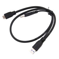 HDD USB 3.0 Type A To Micro B Y Cable USB3.0 Data Cord for External Mobile Hard Drive Disk Data Cables