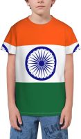 India Flag T- Shirt Short Novelty for Boys and Girl