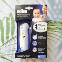 เครื่องวัดอุณหภูมิ ทางหู ดิจิตอล สำหรับทารก - ผู้ใหญ่ ThermoScan® 5 Ear Thermometer IRT6500 (Braun®) เทอร์โมมิเตอร์ Digital Ear Thermometer for Babies, Kids, Toddlers and Adults