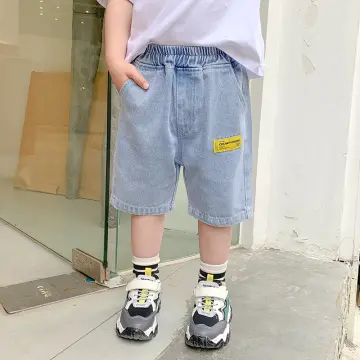 3-13 Years Kids Girl Shorts Summer Heart Print Denim Short Pants