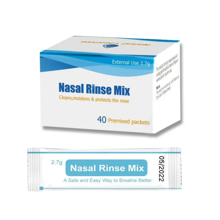 Nasal Wash Salt Allergic Rhinitis Sinusitis Nasal Rinse Mix Salt Nasal ...