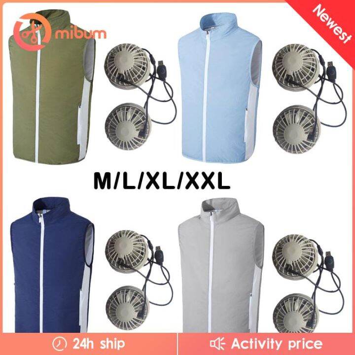 Cooling Vest Air Conditioned Clothes with Fans Cooling for Men Women
