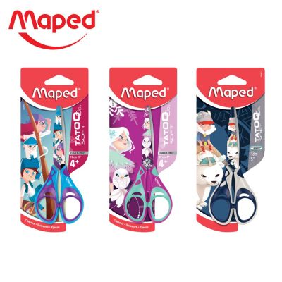 Maped (มาเพ็ด) กรรไกร 5 นิ้ว กรรไกรลายการ์ตูน รหัส SC/464910