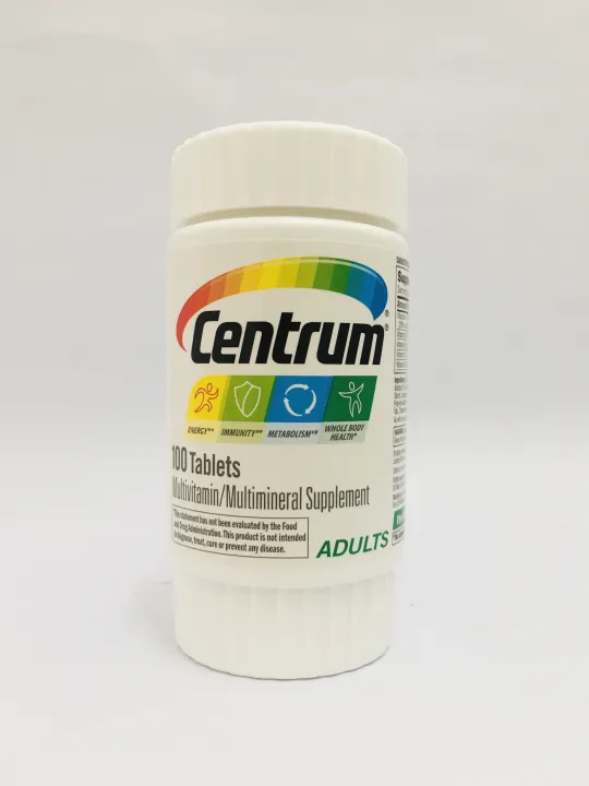 Centrum Adults Multivitamin/ Multimineral Supplement 100 Tablets ...