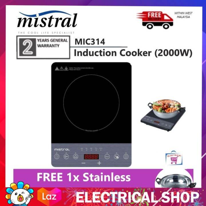 Mistral Induction Cooker MIC314 2000W Lazada