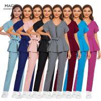 Comfortable Customized nursing Surgery Suit High Quality Doctor Work Set Medical Hospital nursing Uniform Short Sleeve Scrub Uniform