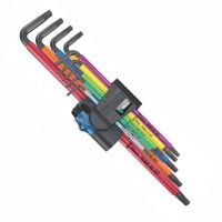 Wera 967/9 TX XL Multicolour HF1 L-key Set With Holding Function L